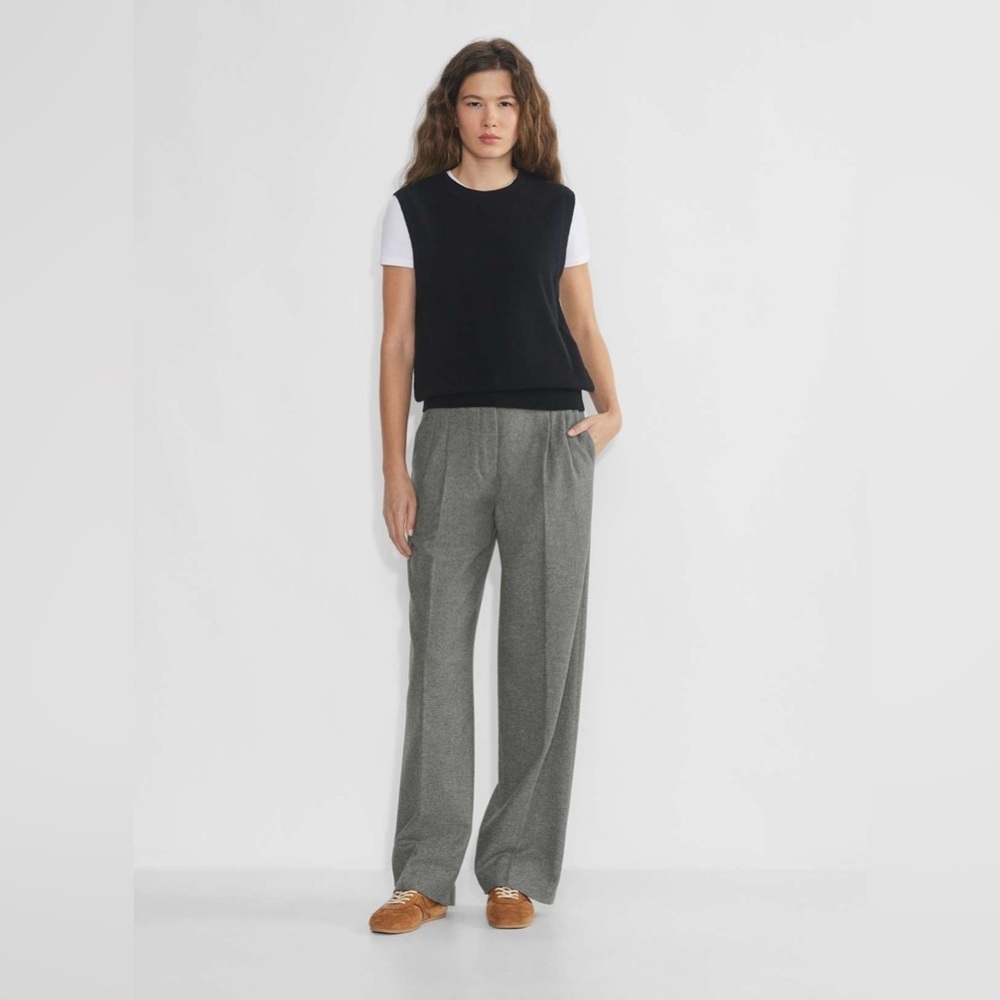 Babaton Founder Pant Relaxed Wide Leg Pleated Pants Size 2